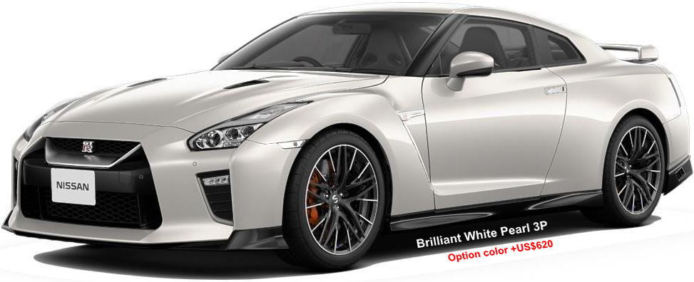 New Nissan GTR body color: Brilliant White Pearl 3P (option color +US$620)