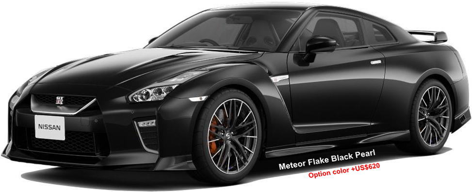 New Nissan GTR body color: Meteor Flake Black Pearl (option color +US$620)