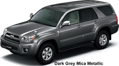TOYOTA HILUX SURF NEW 2008 MODEL - COLOR - DARK GREY MICA METALLIC
