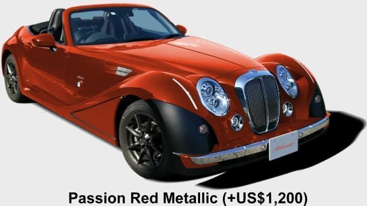 New Mitsuoka Himiko body color: PASSION RED METALLIC (OPTION COLOR +US$1200)