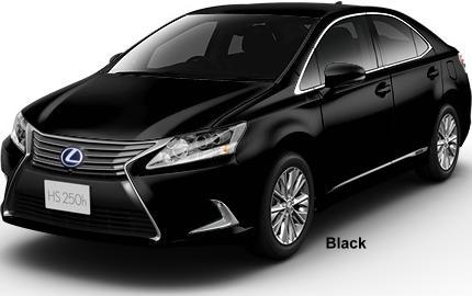 New Lexus HS250H Body color: Black