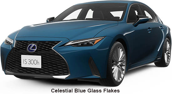 New Lexus IS300h body color: Celestial Blue Glass Flakes