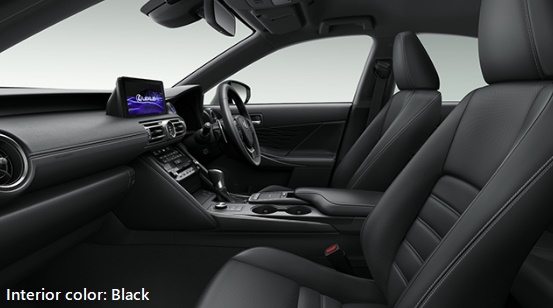 New Lexus IS300h photo: Interior image (Black)