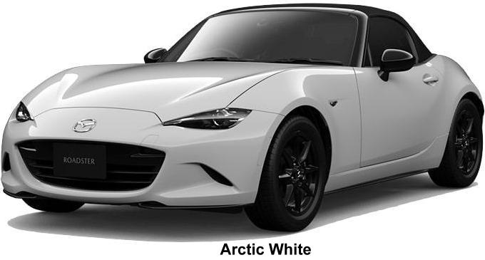 New Mazda Roadster MX5 body color: ARCTIC WHITE