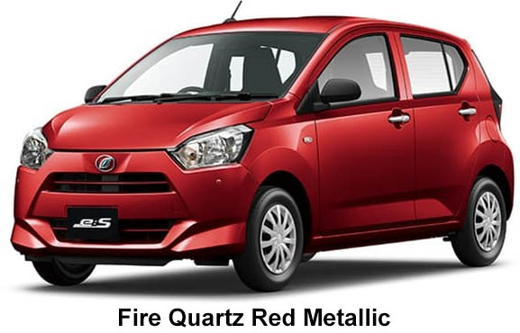 Daihatsu Mira e:S Color: Fire Quartz Red Metallic