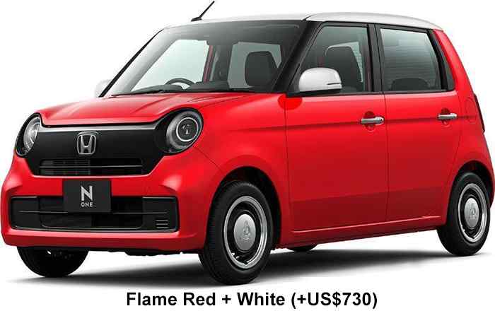 Honda N One Color: Flame Red White