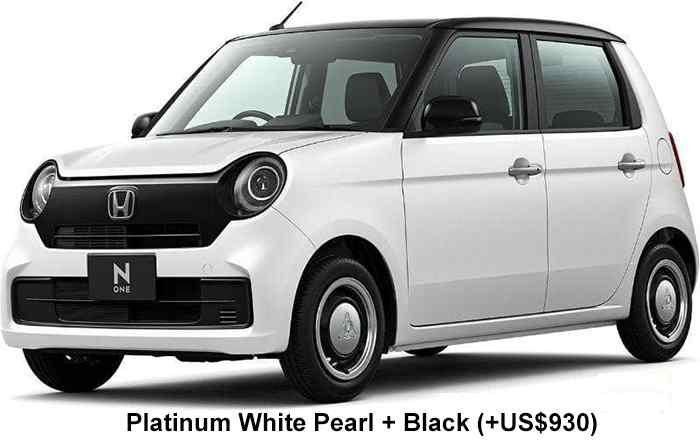 Honda N One Color: Platinum White Pearl Black