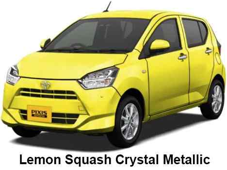 Toyota Pixis Epoch Color: Lemon Squash Crystal Metallic