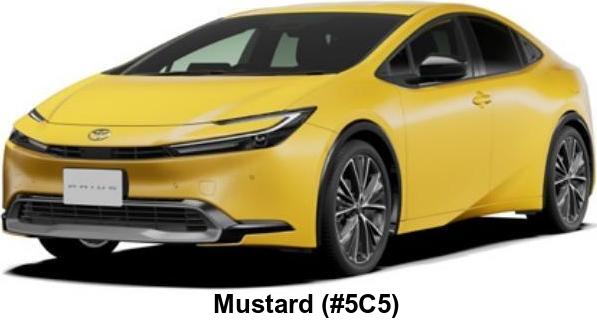 New Toyota Prius body color: MUSTARD (color #5C5)