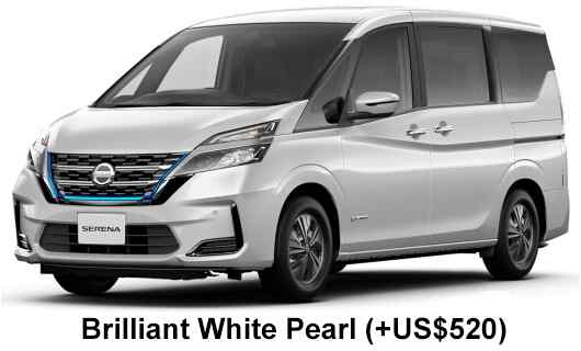 Nissan Serena E-Power Color: Brilliant White Pearl Solid