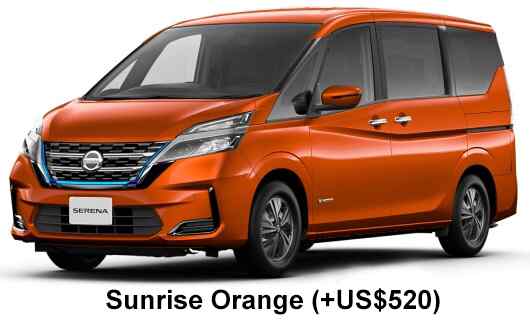 Nissan Serena E-Power Color: Sunrise Orage Solid