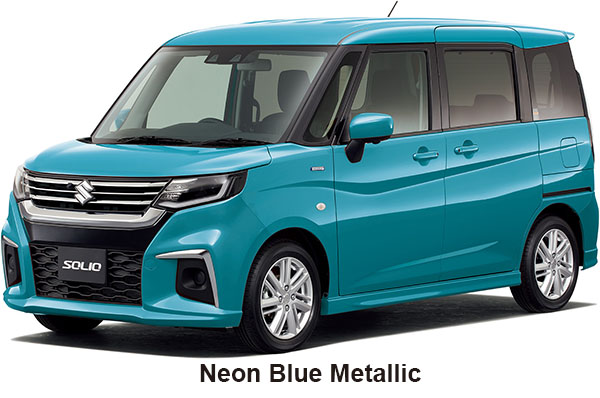 Suzuki Solio Color: Neon Blue Metallic