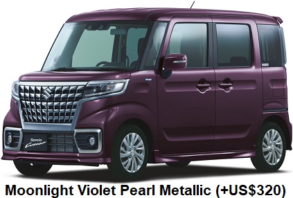 Suzuki Spacia Custom Color: Moonlight Violet Pearl Metallic