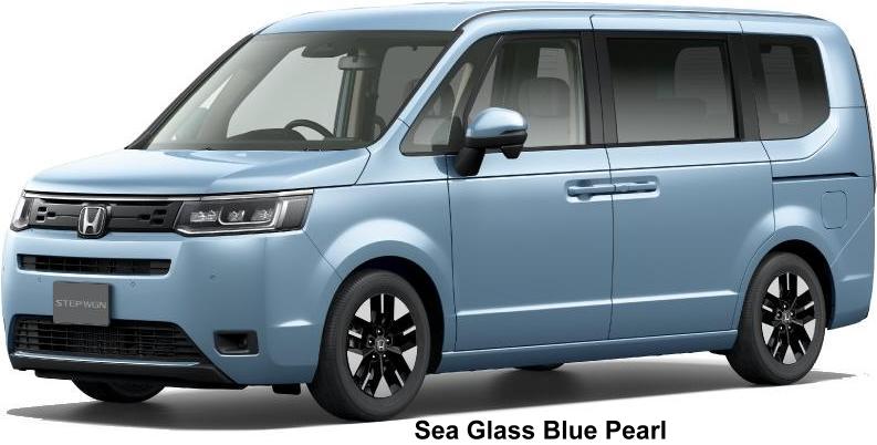 New Honda Step Wagon body color: SEA GLASS BLUE PEARL