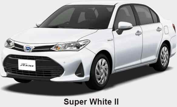 Toyota Corolla Axio Hybrid  Color: Super White II