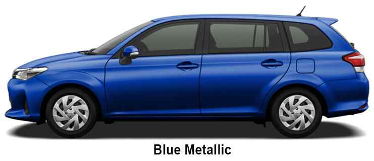 Toyota Corolla Fielder Color: Blue Metallic
