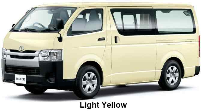 Toyota Hiace Van Color: Light Yellow