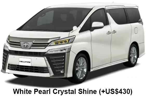 Toyota Velfire Color: White Pearl Crystal Shine
