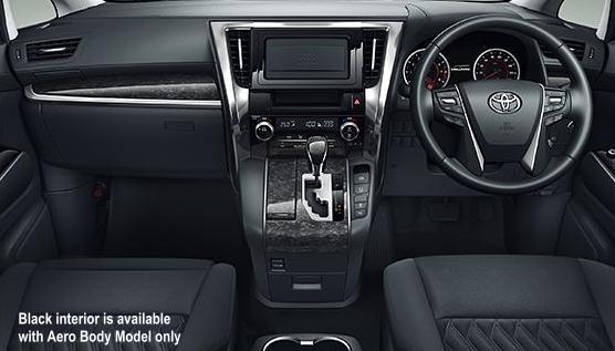 New Toyota Vellfire Hybrid Cockpit: Black color (for Aero Body Model only)