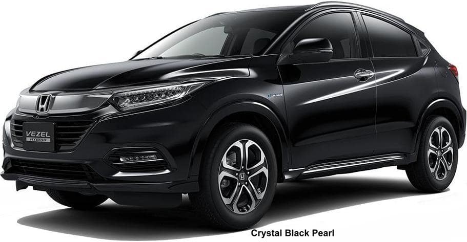 New Honda Vezel Hybrid body color: CRYSTAL BLACK PEARL
