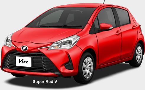 New Toyota Vitz body color: Super Red V