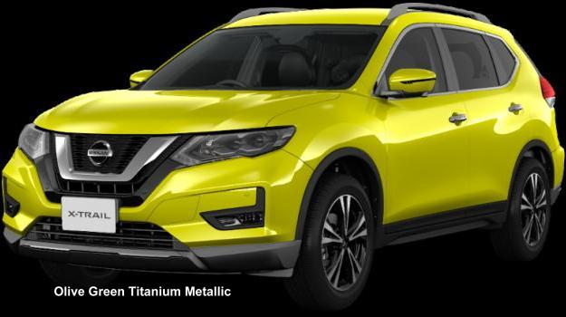 New Nissan X-Trail body color: OLIVE GREEN TITANIUM METALLIC