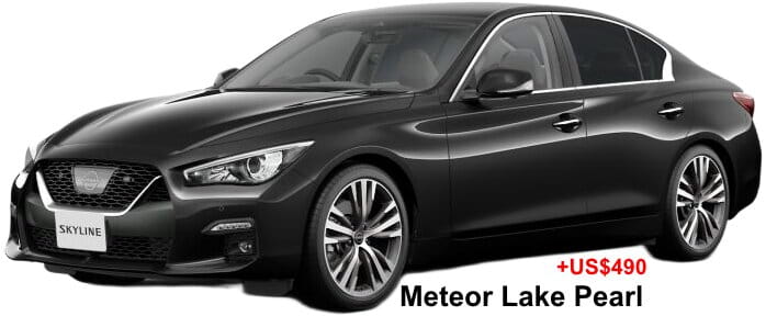 Nissan Skyline GT body color: Meteor Lake Pearl (+US$490)
