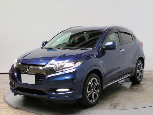 Used Honda Vezel Hybrid 2017 Model Blue color picture: Front view