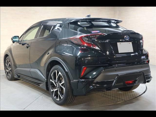 Used Toyota CHR Hybrid 2017 Model Black color photo: Back view