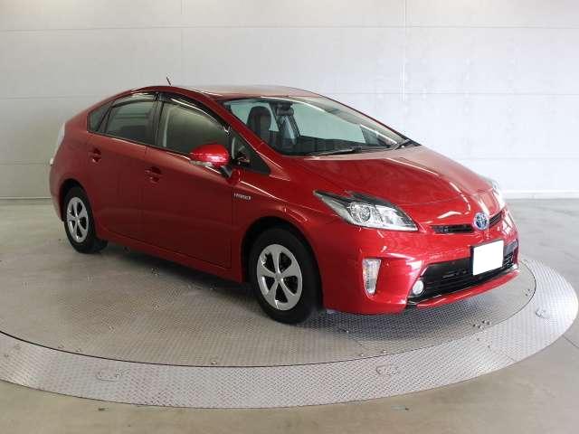 Used Toyota Prius 2015 Model Red color picture: Front view