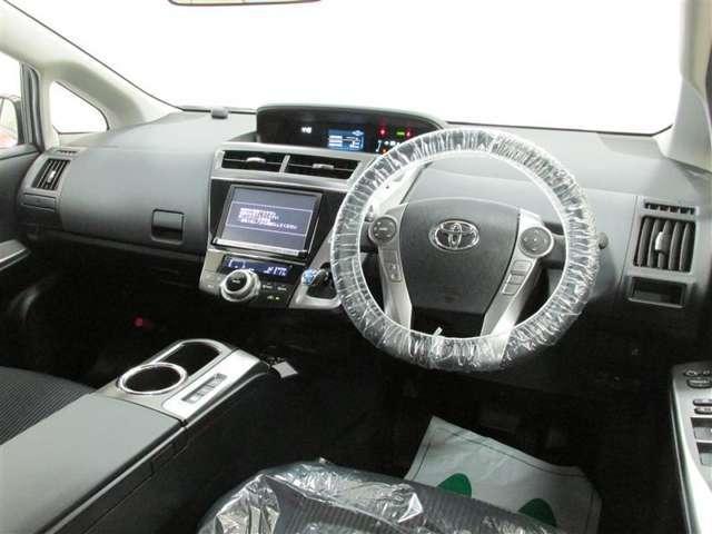 Used Toyota Prius Alpha 2014 model Red Wine color: Interior photo