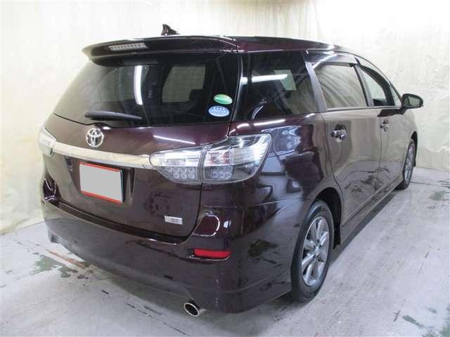 Toyota Wish used car 2014 Model Blackish Red colour: Back view