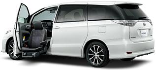 TOYOTA ESTIMA FOR HANDICAPPED PERSON AT FRONT LIFT UP SEAT