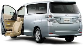TOYOTA VELLFIRE FOR HANDICAPPED PERSON AT FRONT LIFT UP SEAT